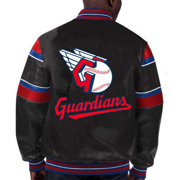 Buy MLB Cleveland Guardians Leather Jacket For Men and Women