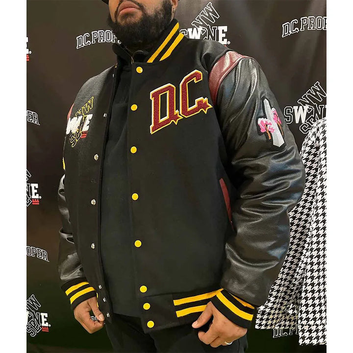 Premium Washington Commanders wool jacket with stitched team logo for men and women in USA