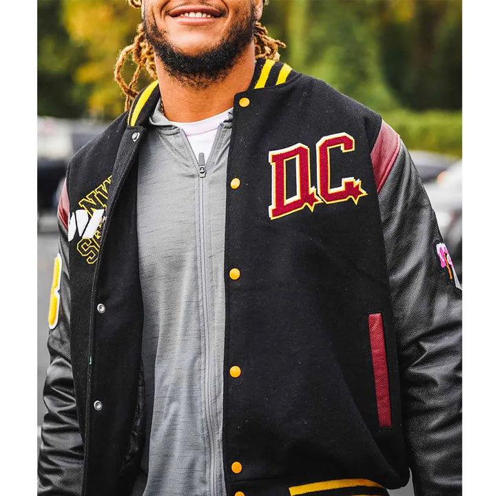 Classic Washington Commanders wool jacket for men and women with official logo in USA