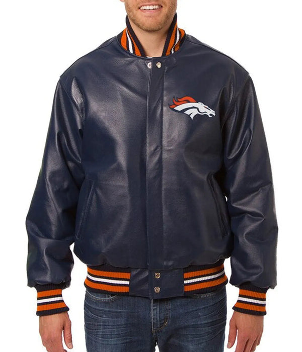 Buy NFL Denver Broncos Leather Jacket For Men and Women