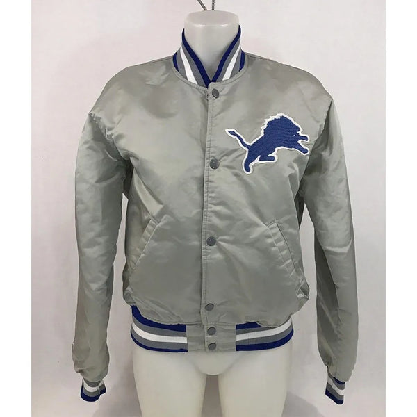 Detroit Lions satin jacket with unique style for men and women in USA