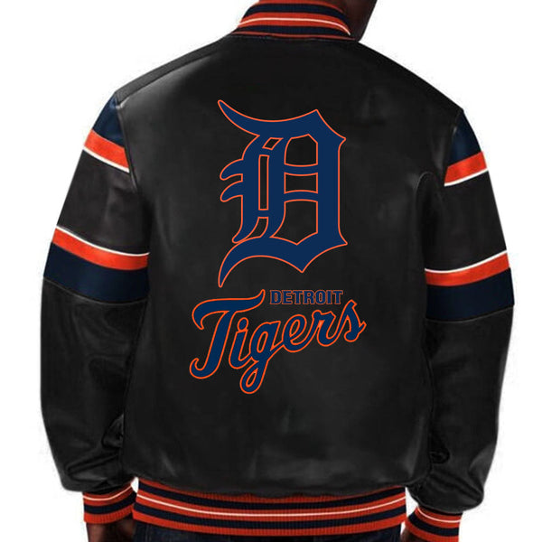 Buy MLB Detroit Tigers Leather Jacket For Men and Women