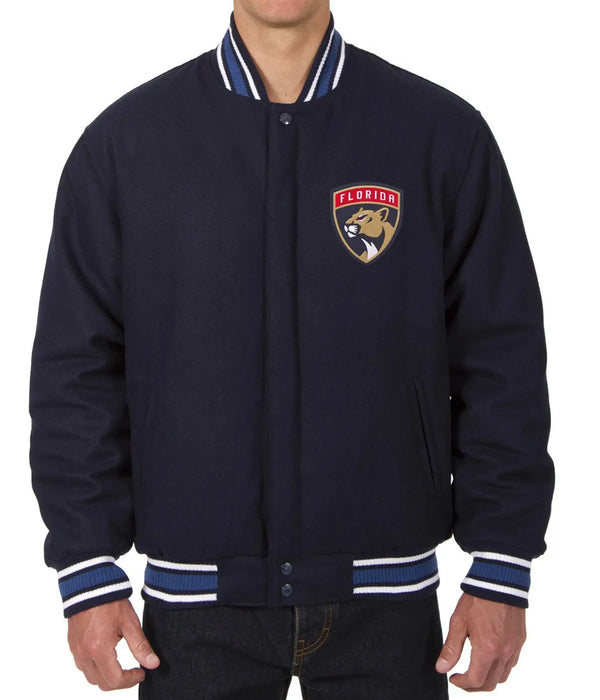 Buy NHL Florida Panthers Wool Jacket Men and Women