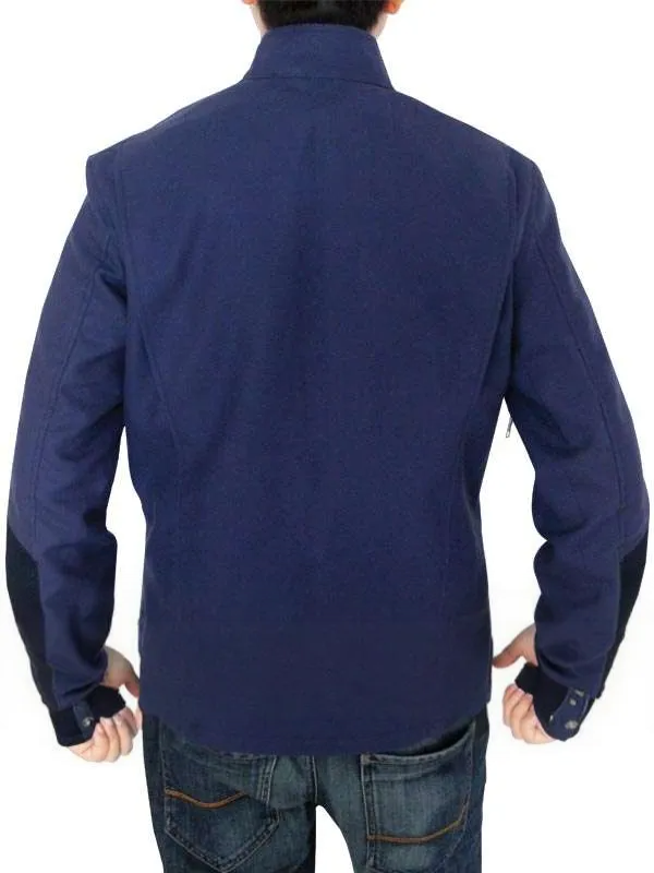 Classic blue Steve Rogers jacket from Captain America movie in USA