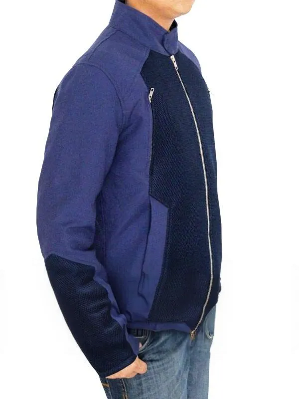 Classic blue Steve Rogers jacket from Captain America movie in USA