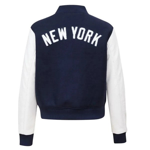 Buy New York Yankees Navy and White Varsity Jacket For Men and Women