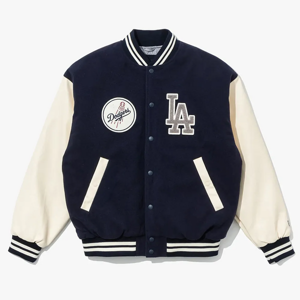 Buy LA Dodgers Navy Varsity Baseball Jacket