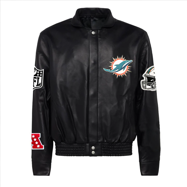 MIAMI DOLPHINS FULL LEATHER JACKET in USA