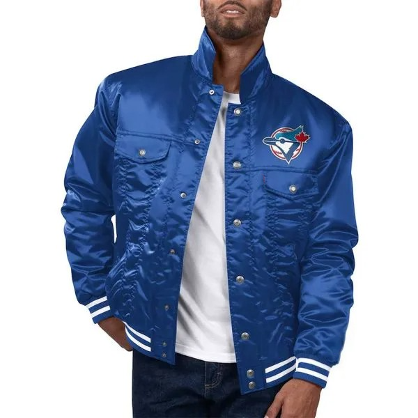Toronto Blue Jays Royal Tab Trucker Jacket in USA