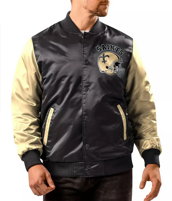 Buy NFL New Orleans Saints Satin Jacket for Men and Women