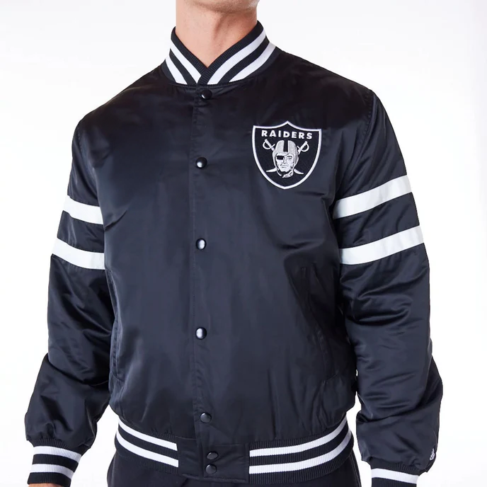 NFL Las Vegas Raiders satin jacket with logo in USA