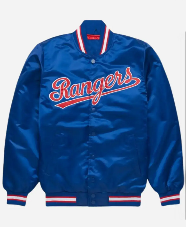 Texas Rangers Classic Royal Satin Jacket in USA
