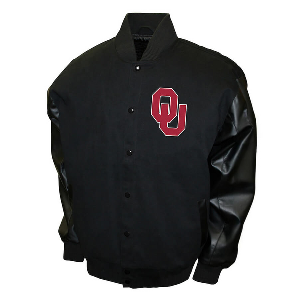 Buy Black Oklahoma Sooners Big 8 Conference Varsity Jacket USA