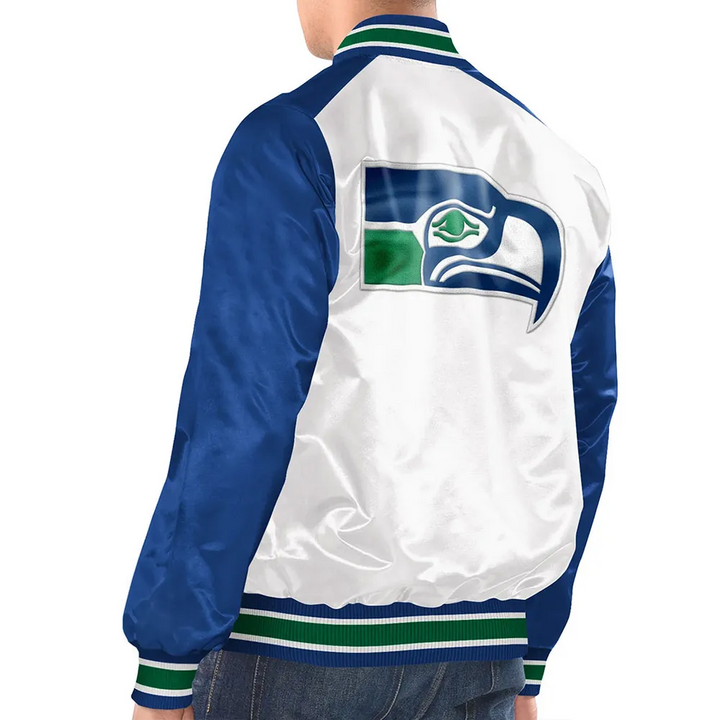 Renegade style Seahawks fan jacket for game day in USA