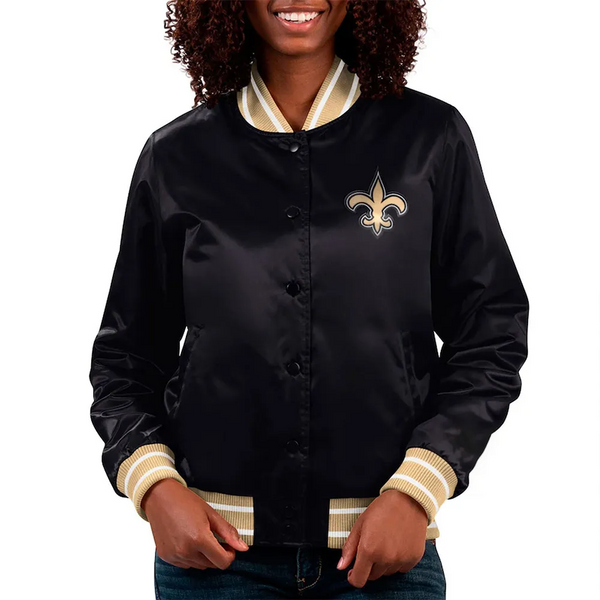 NFL New Orleans Saints satin jacket for men and women in USA