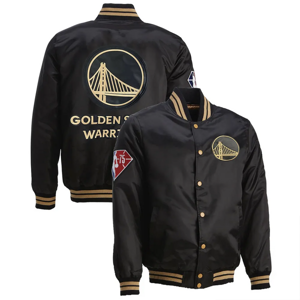 Buy NBA Golden State Warriors Satin Jacket Men and Women