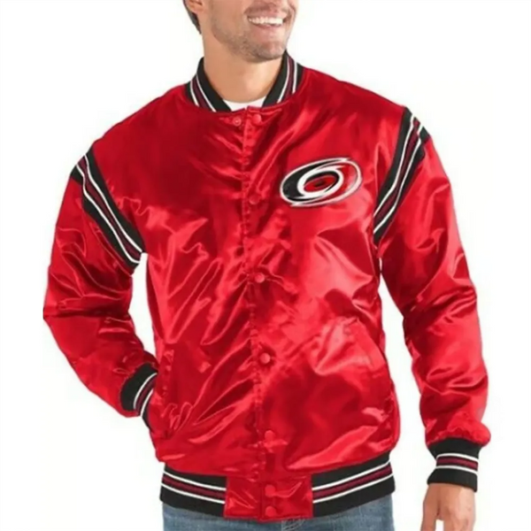 Buy NHL Carolina Hurricanes Satin Jacket Men and Women
