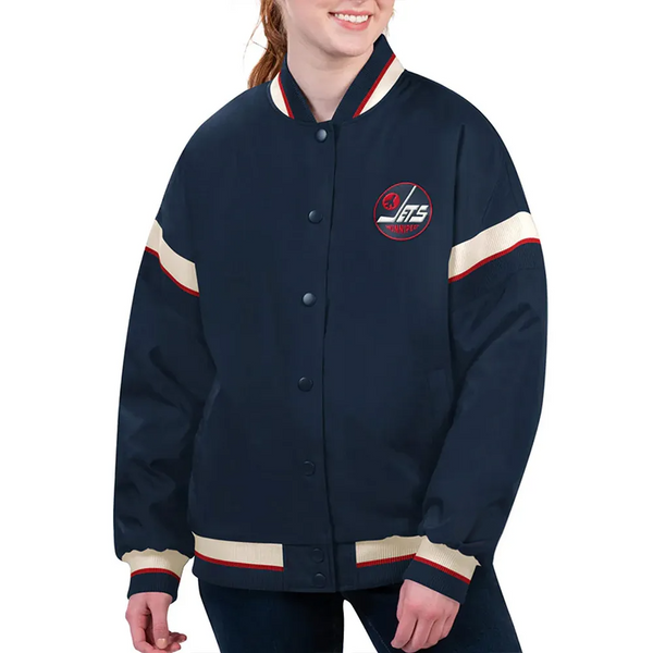 Buy NHL Winnipeg Jets Satin Jacket Men and Women