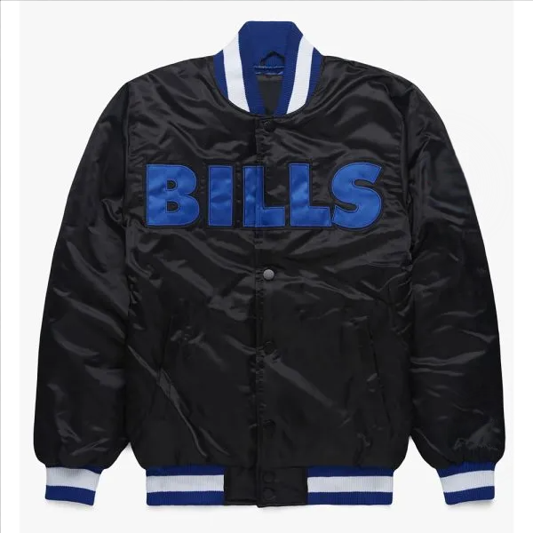 Front View buffalo bills blackout jacket in USA