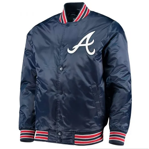 The Diamond Atlanta Braves Blue Satin Jacket in USA