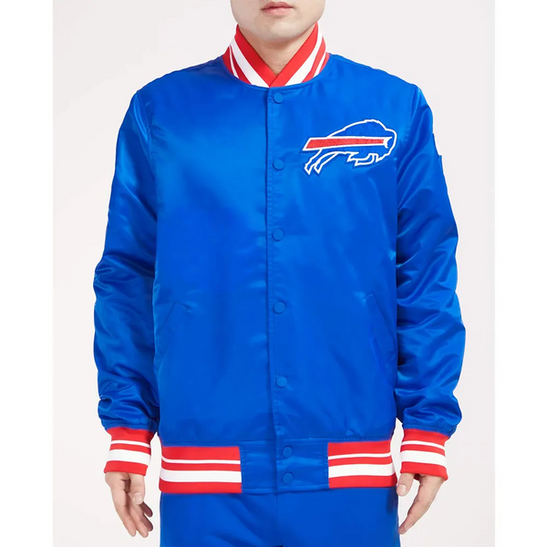 Buy NFL Buffalo Bills Blue Satin Jacket For Men and Women