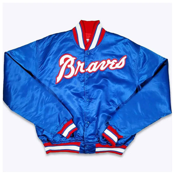 Buy MLB Atlanta Braves Satin Jacket Men and Women