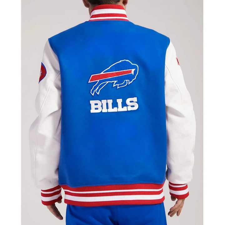 Men’s and women’s Buffalo Bills jacket with ribbed cuffs and collar in USA