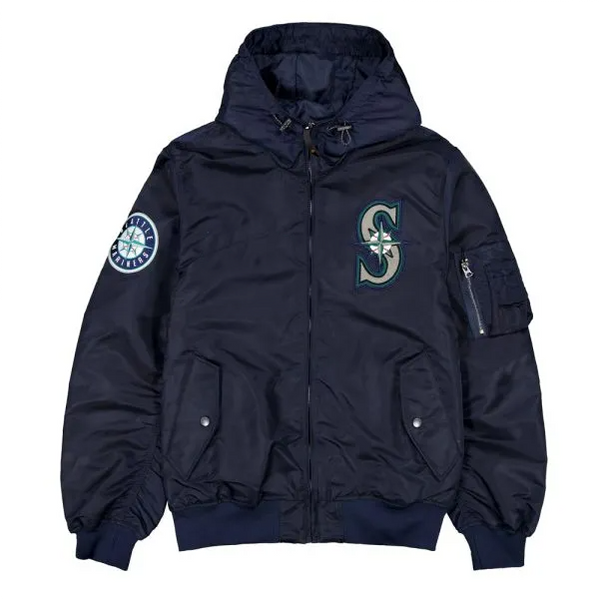 Seattle Mariners Historic L-2B Hooded Bomber Jackets in USA