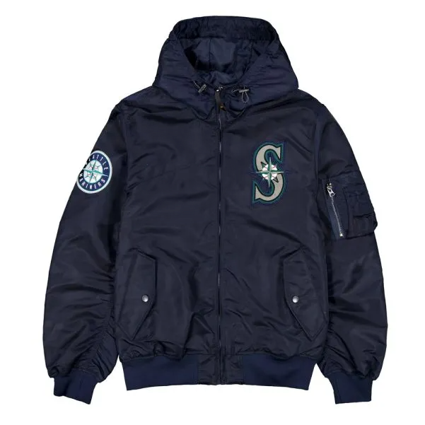 Seattle Mariners Historic L-2B Hooded Bomber Jackets in USA