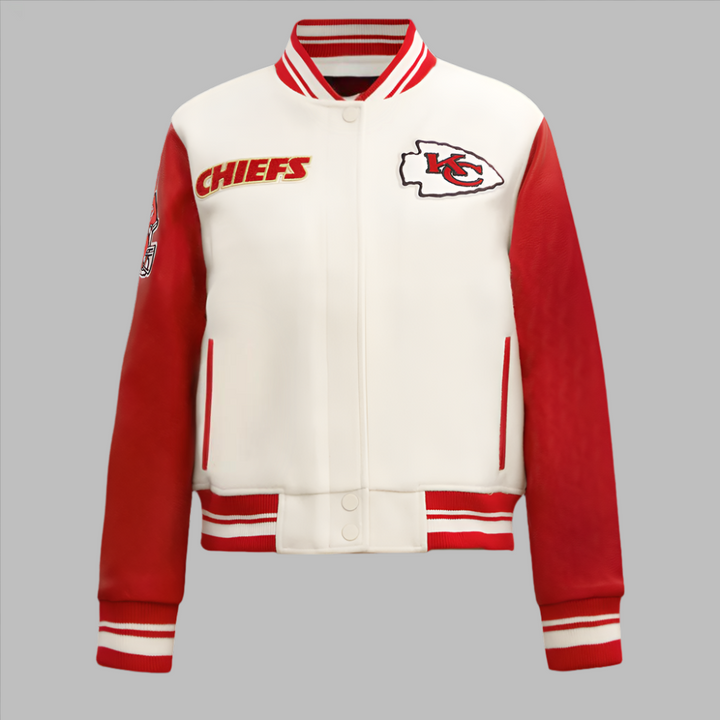 NFL Kansas City Chiefs retro rib wool varsity jacket in USA