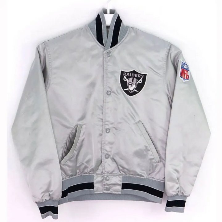 Classic NFL Raiders LA varsity jacket for fans in USA