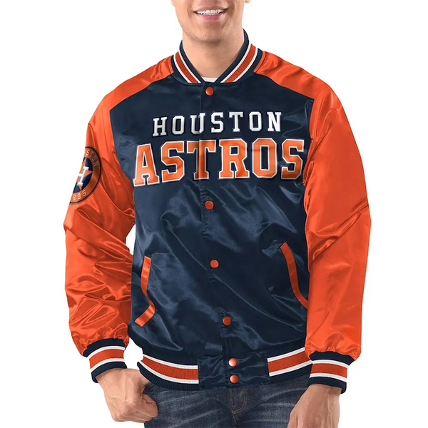 Buy MLB Houston Astros Satin Jacket Men and Women