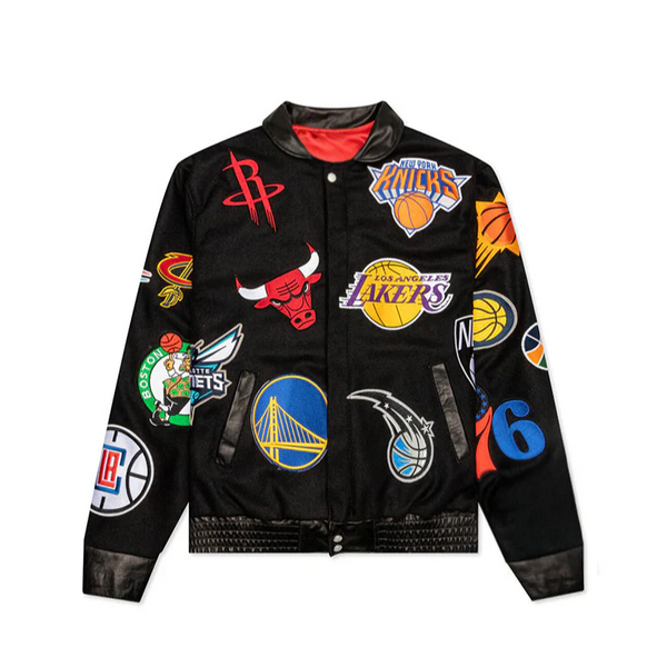 Authentic NBA collegiate jacket design in France style