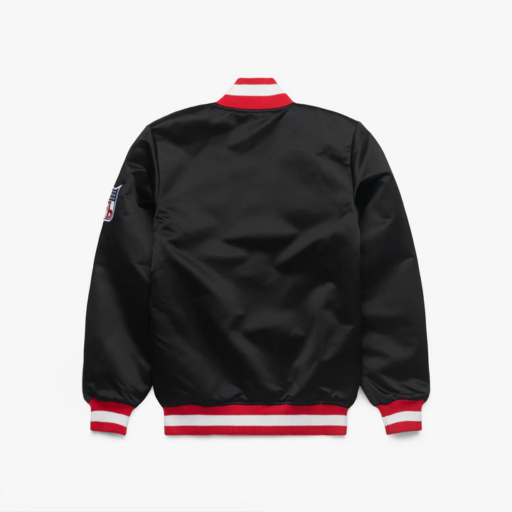 San Francisco 49ers black satin jacket

