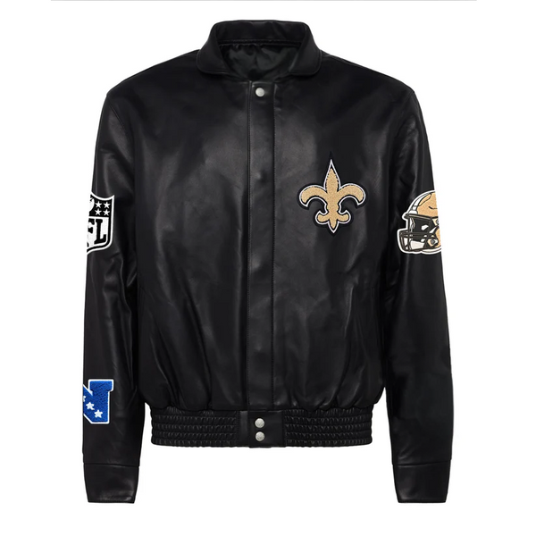 NEW ORLEANS SAINTS FULL LEATHER JACKET in USA