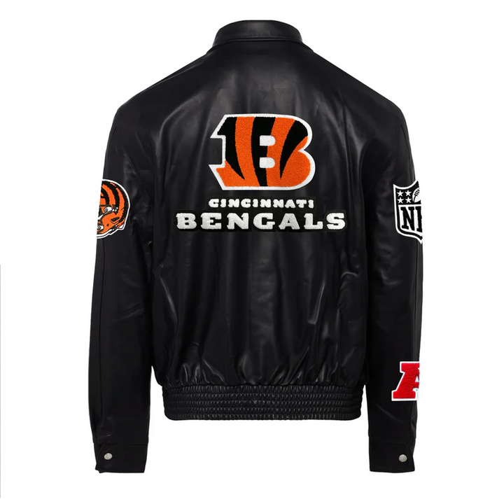 CINCINNATI BENGALS LEATHER JACKET IN USA