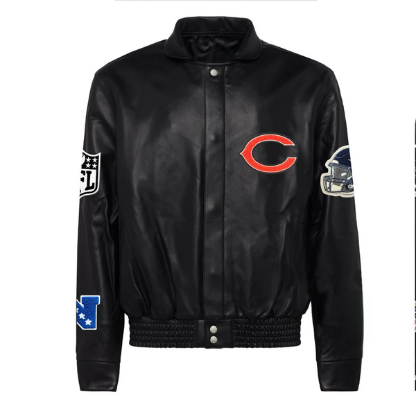 CHICAGO BEARS FULL LEATHER JACKET IN USA