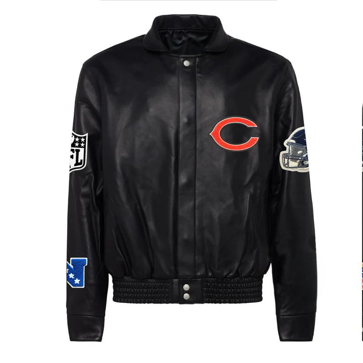CHICAGO BEARS FULL LEATHER JACKET IN USA