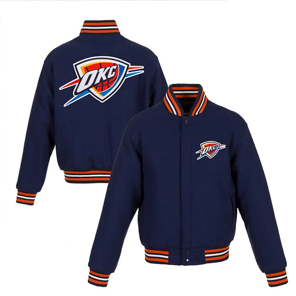 Buy NBA Oklahoma City Thunder Wool Jacket For Men and Women
