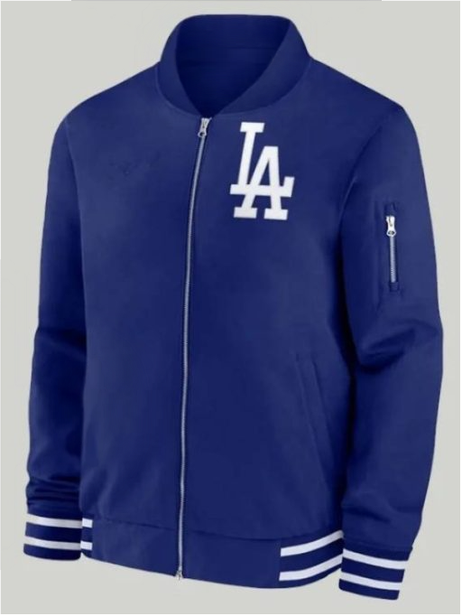 Dave Roberts LA Dodgers Blue Bomber Jacket in USA