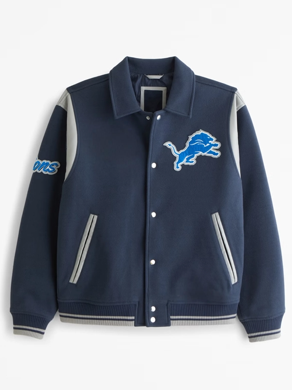 NFL LIONS CLASSIC  WOOL VARSITY JACKET IN USA