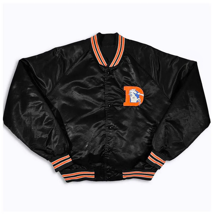 Vintage 80s Denver Broncos black bomber jacket in USA
