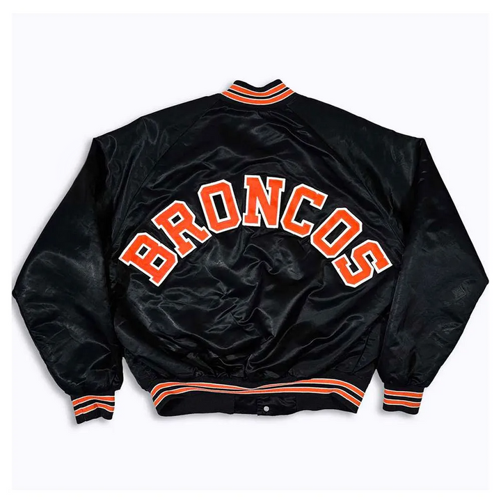 NFL Denver Broncos retro black bomber jacket for men and women in USA