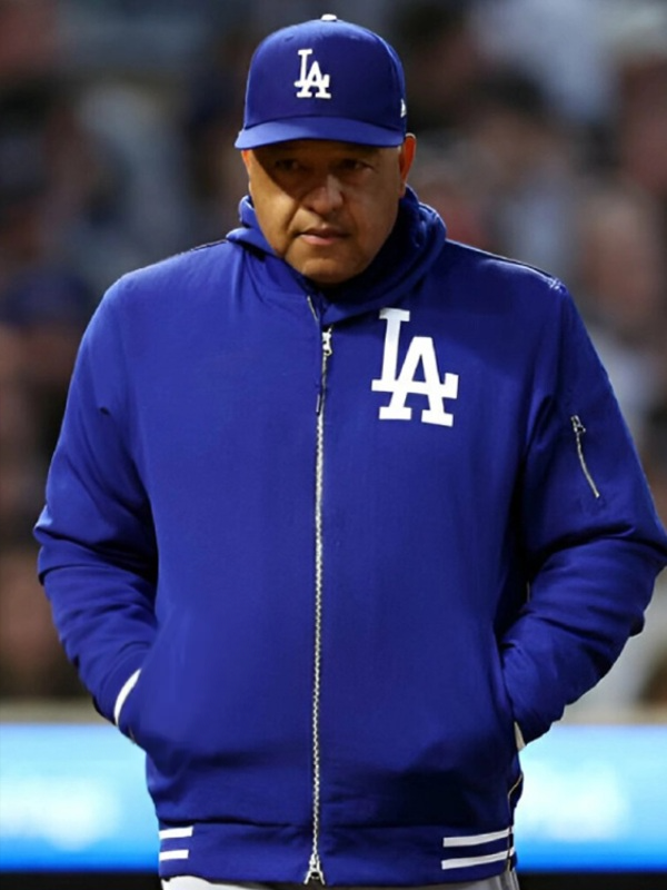 Dave Roberts LA Dodgers Blue Bomber Jacket in USA