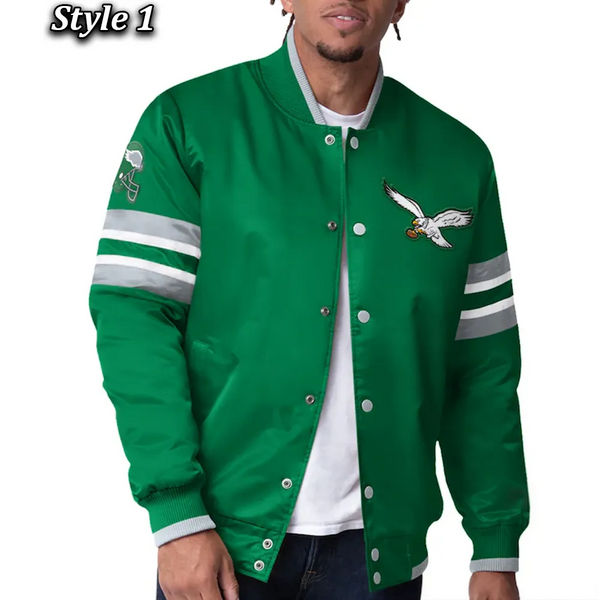 NFL Philadelphia Eagles satin jacket for men and women in USA
