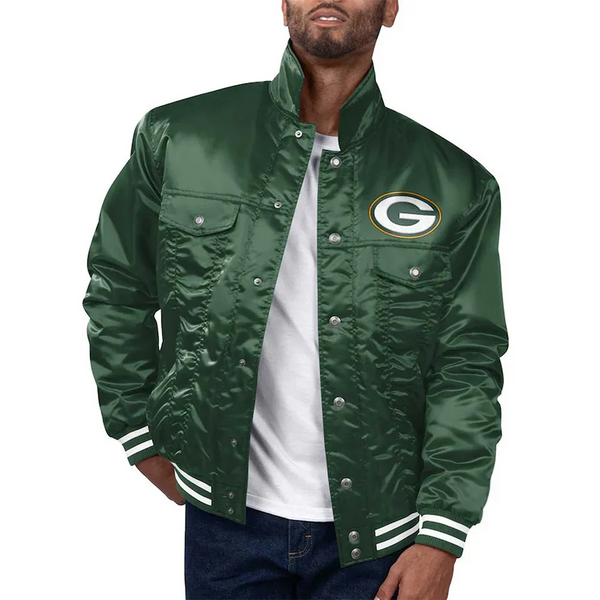 NFL Green Bay Packers satin jacket for men and women in USA
