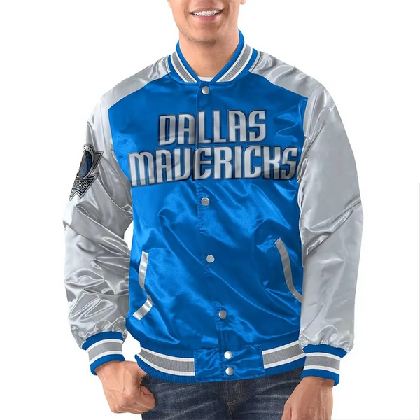 Dallas Mavericks Blue and Silver Renegade Jacket

