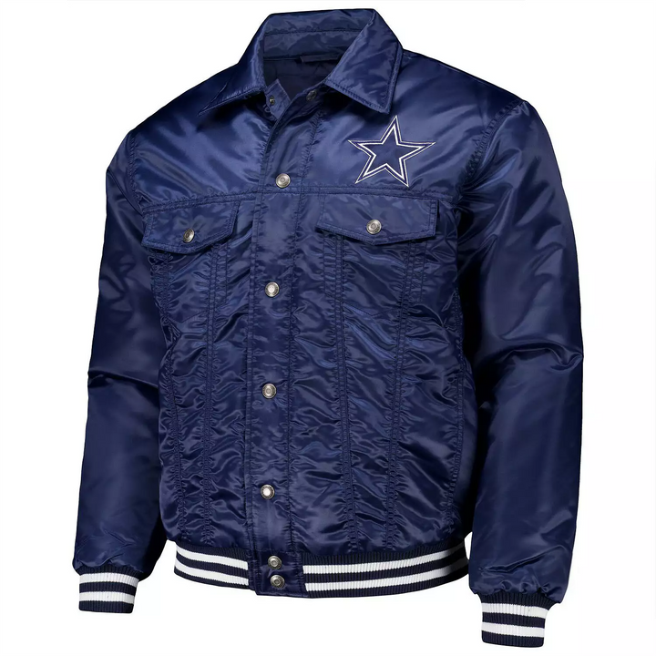 Dallas Cowboys full-snap varsity jacket

