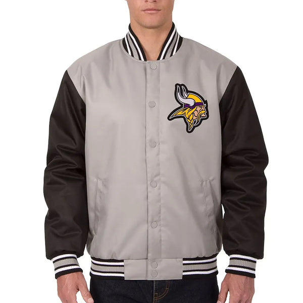 Minnesota Vikings polyester jacket for men and women with team in USA