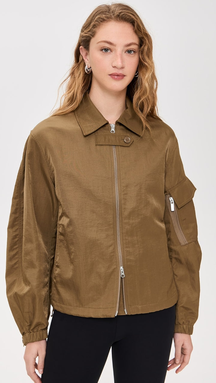 Classic MA1 bomber jacket with creased detailing in USA